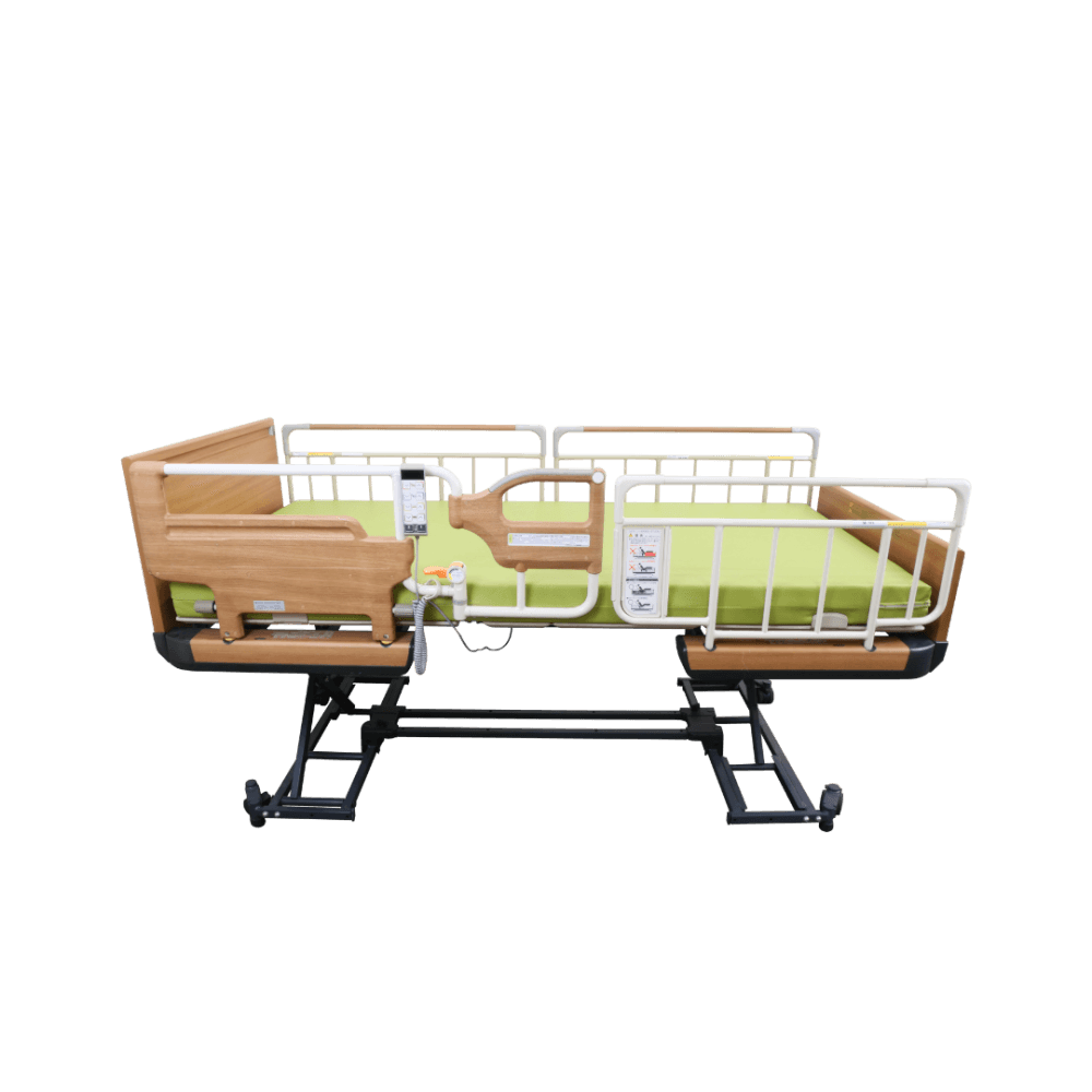 เตียงผู้ป่วยไฟฟ้า PARAMOUNT BED รุ่น Rakusho Z สีไม้ (Half) พร้อมที่นอน รุ่น General Mattress_1